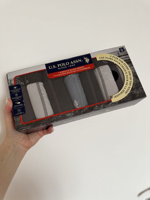 Чоловічі труси боксери U.S. Polo Assn 7 шт (набір)