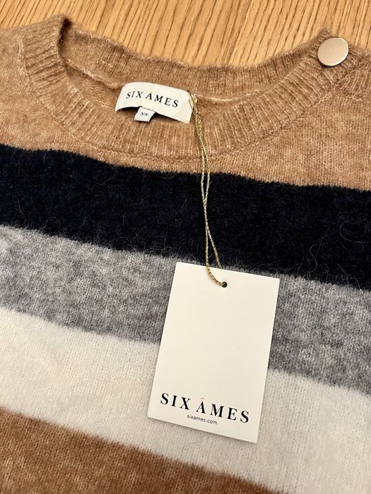 Nowy sweter z wełny merynosów marki Six Ames