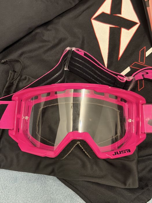 Capacete JUST1 + Óculos JUST1 Motocross
