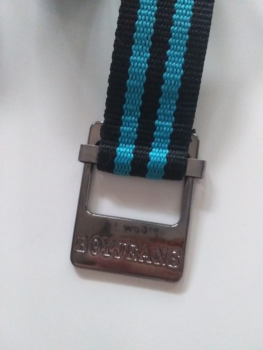 Pasek parciany chłopięcy, długość bez klamry 82 cm (z klamrą 88 cm)