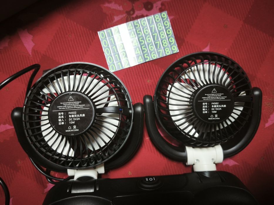 Ventoinhas dupla para carro USB