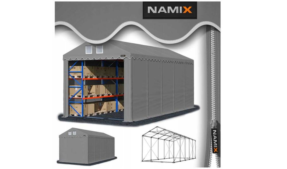 Namiot PRESTIGE 6x10-4m przemysłowy magazynowy MOCNY PVC 560g