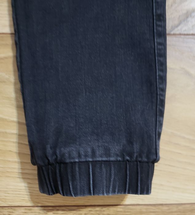 Spodnie jeansowe joggery roz 158 czarne