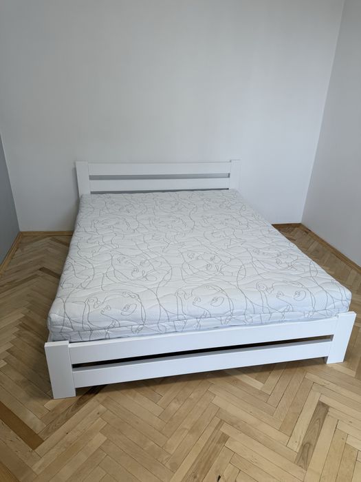 Міцне ліжко з масиву дерева | 160×200 | деревяна кровать