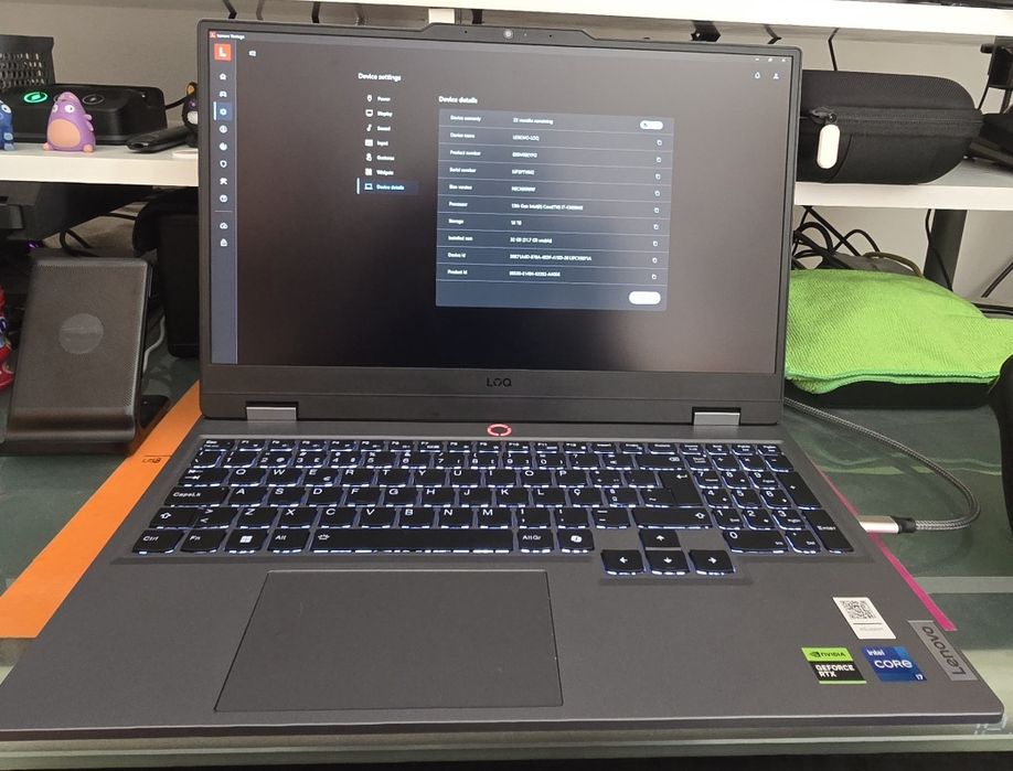 Portátil Lenovo LOQ 15IRX9 Intel i7 + RTX 4060 + 32GB Ram (22 meses garantia)