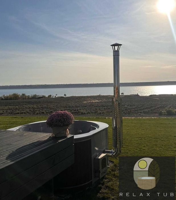 Чан джакузі на дровах. Спа купель. Виробництво чанів