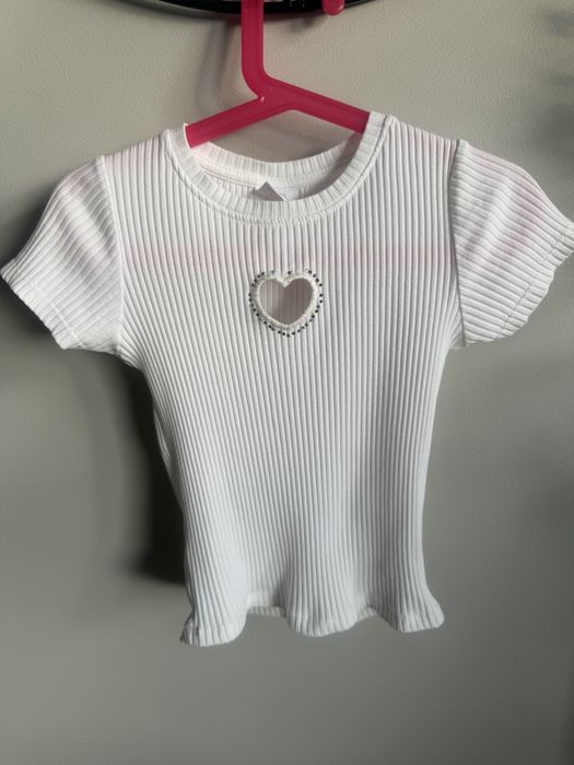 Biala bluzeczka bluzka Zara 122/134