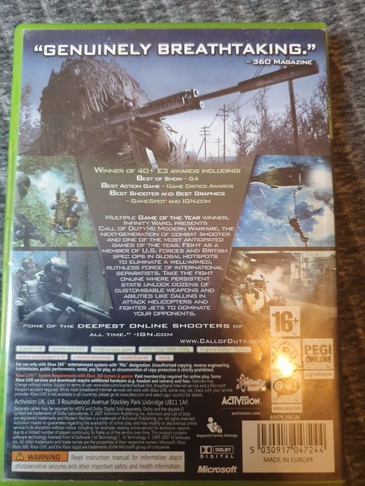 2gry Call of Duty 4 I Advanced warfare xbox360