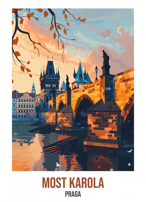 Plakat 20,5x28,4cm Most Karola