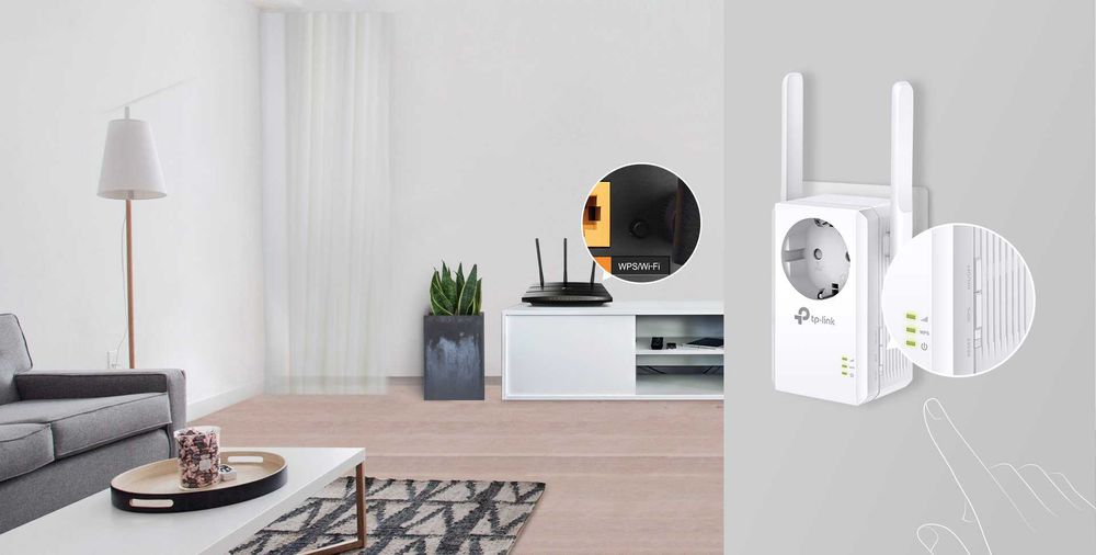 TP-Link TL-WA860RE Wi-Fi Range Extender – 300Mbps with Built-in Power Outlet64751142192515121