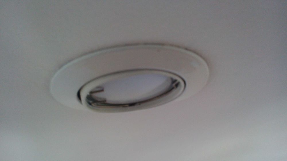Aro de projetor para iluminação de teto falso 6cm diâmetro rotativo