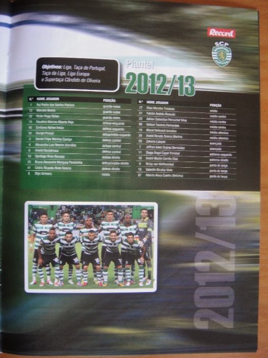 Caderneta Record Sporting 2012/2013