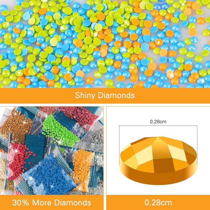 DIY Zestaw 5D do malowania diamentami ANIME 30x40cm haft obraz s565