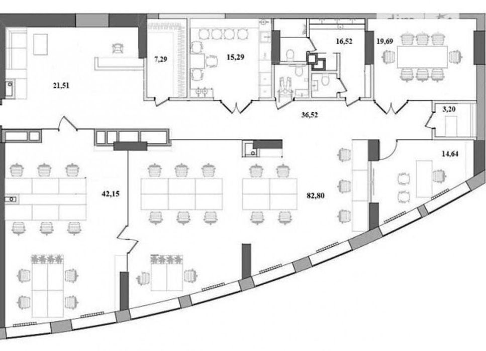 Оренда автономного офісу  250 м² у ЖК A52  вул. Січових Стрільців 44-А