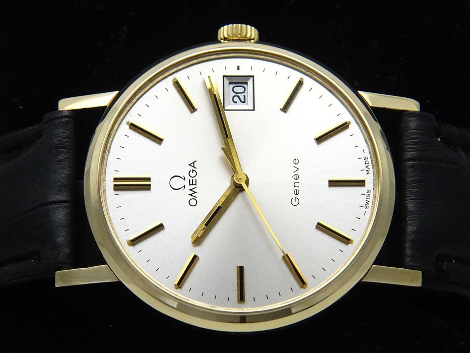 Złota Omega Geneve Cal.1030 pr.0,375 9ct rok prod.1972