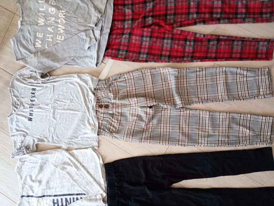 Spodnie i bluzka dla dziewczynki zestaw Reserved H&M 146-152