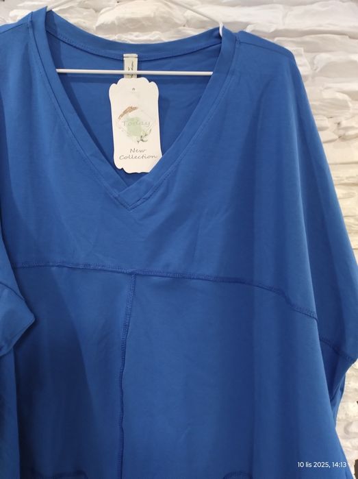 Tunika bluzka niebieska nowa 46/48/50/52 okazja
