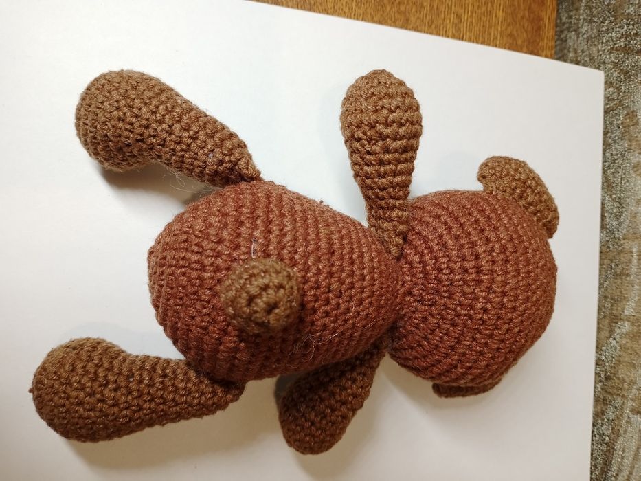 Медведь игрушка крючком