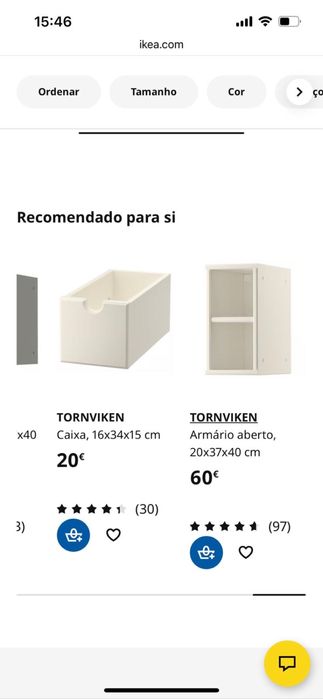 Armário Tornviken com duas caixas