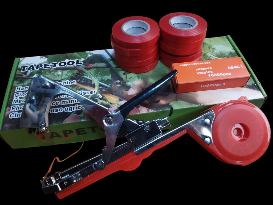 Подвязочный .степлер-тапенер усиленный.Tapetool+.лента 10шт+скоба 1уп