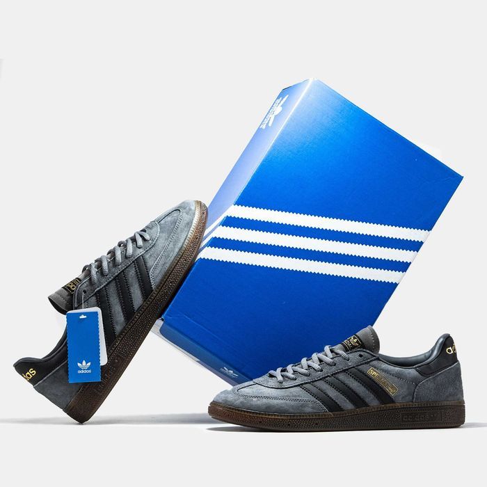 Кросівки Adidas Spezial Grey/Black premium | Кроссовки Адидас чоловічі жіночі