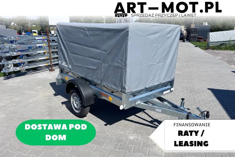 Neptun N7-202 PTD / PLANDEKA + STELAŻ 110cm / KOŁO PODPOROWE / DMC 750kg / DOSTAWA  GN135 przyczepka lekka 202x114x30 RATY LEASING