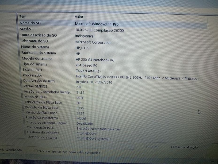 HP I5 com 8 gb ram