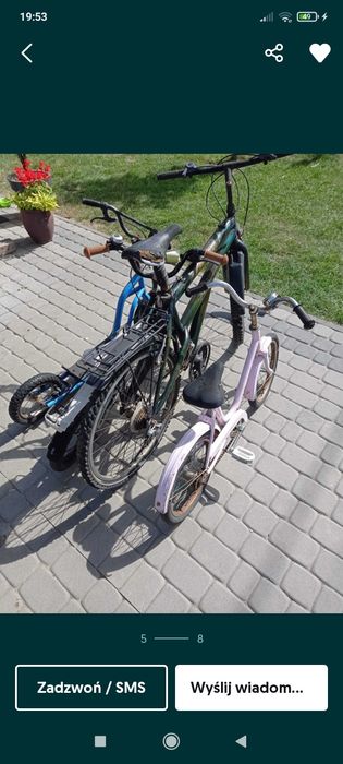 Zestaw rowerów.  Kkk