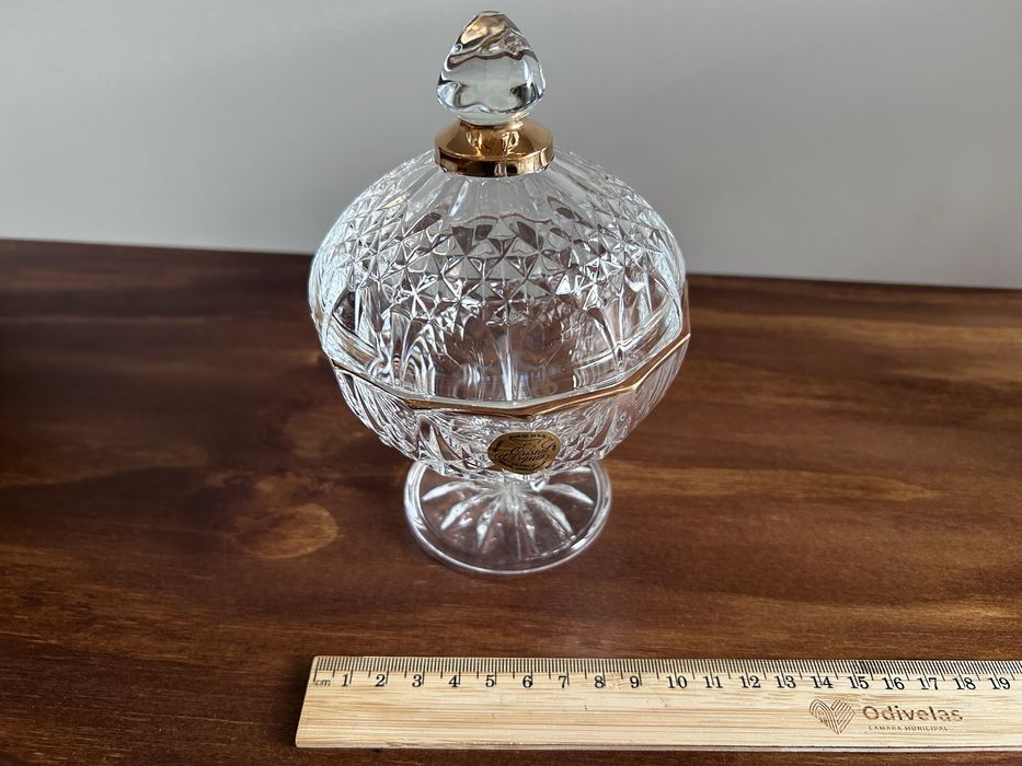Bomboneira em cristal - Longchamps Gold