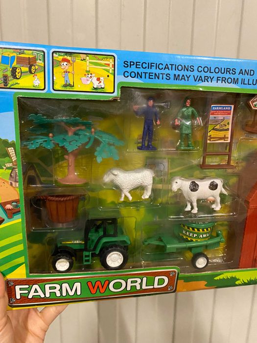 Zestaw figurki farma zwierzątka i traktor do zabawy
