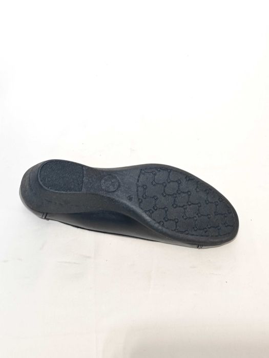 Sapato Senhora Pele Preto e Preto/Chumbo - Vários tamanhos - Novos