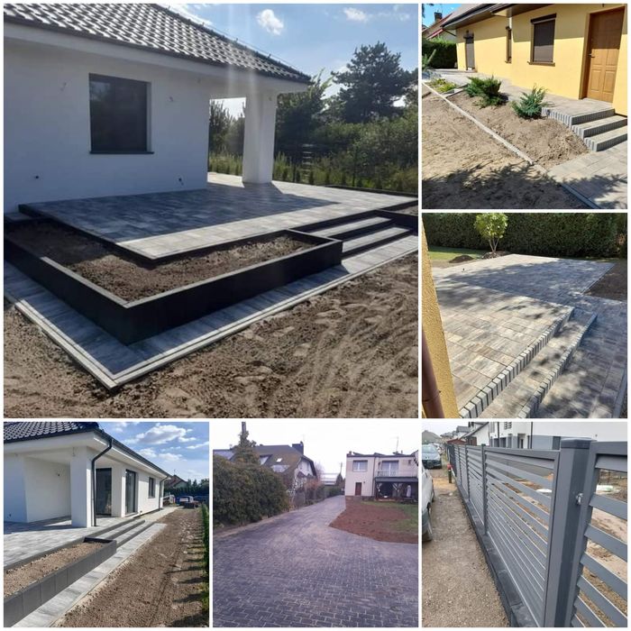 Ukladanie Kostki Brukowej, Odśniezanie, Transport, Usługi Ładowarką