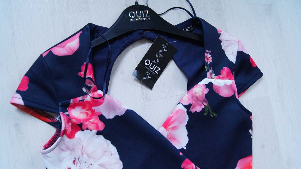 QUIZ - piękna sukienka, rozmiar 8 / S - nowa z metką