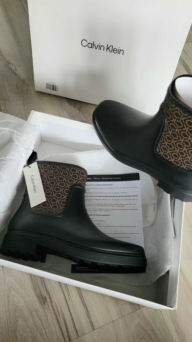 Buty damskie  CALVIN KLEIN Kalosze Mono Rain Boot NOWE PROMO!
