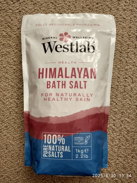 Westlab гімалайська сіль для ванни 1 кг