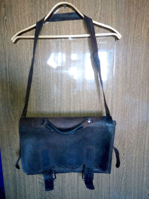 Сумка портфель кожанная *реставрация