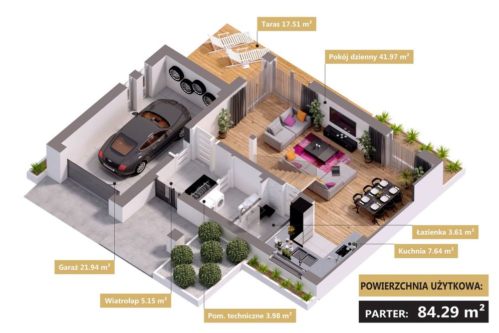 Nowy dom 179,56 m² W EŁKU | garaż • ogród • 2 tarasy