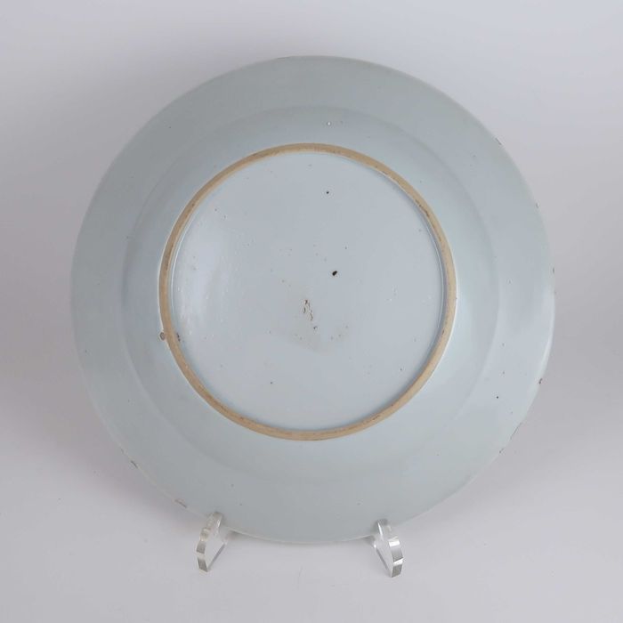 Par de pratos porcelana azul e branca da China Séc. XVIII