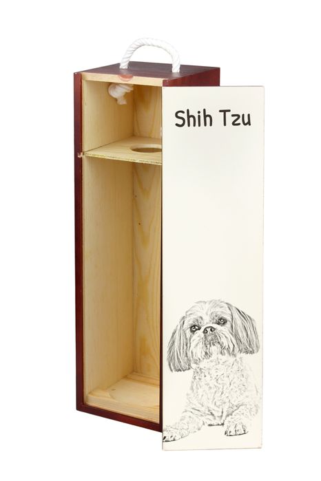Shih Tzu pudełko na wino z psem Art-Dog
