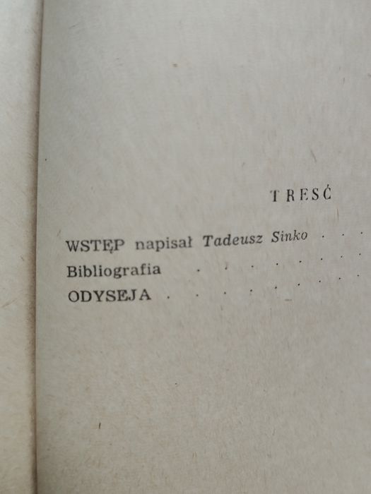 Książka Odyseja Homer 1953 rok