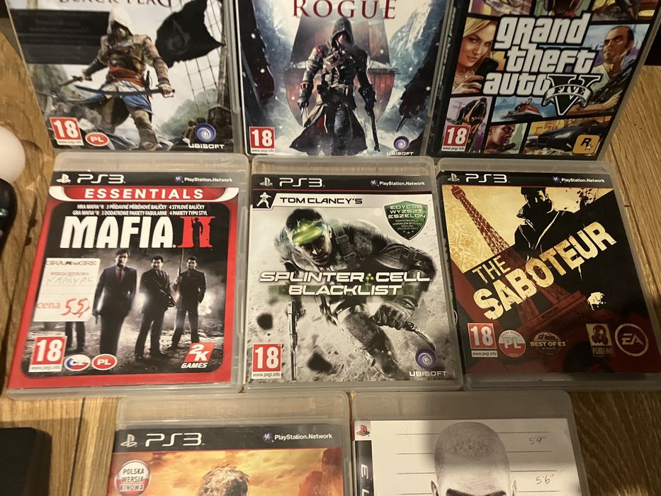 PS3, Move, GTA5, Assasin itp