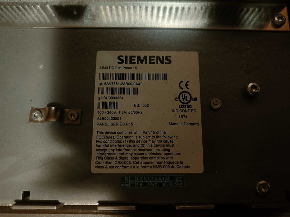 Panel operatorski Siemens Simatic 15" HMI