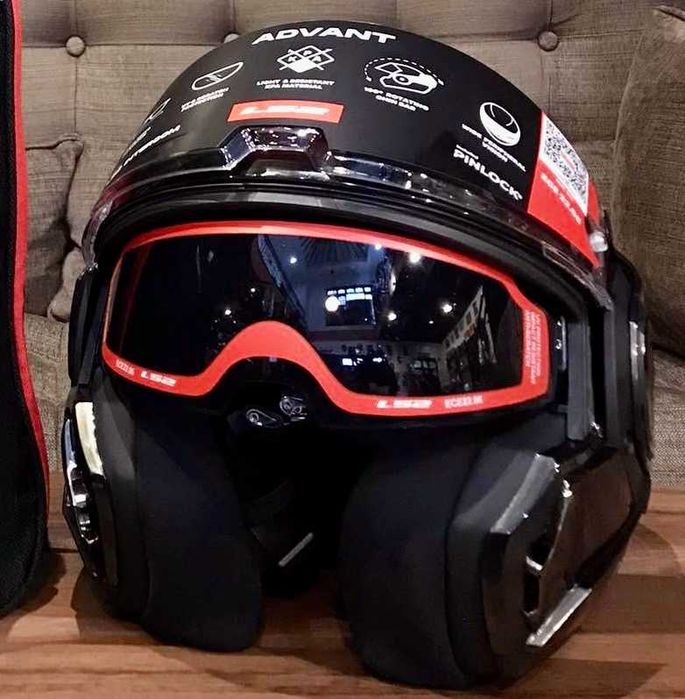 Capacete NOVO Modular 180° LS2 Advant Preto Brilho (23% DESCONTO) Tam XL