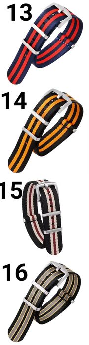 Ремінець НАТО на годинник часы 20-22мм., довжина 26-30см. NATO strap