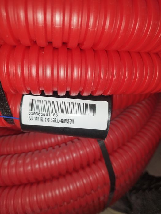 Tubo Corrugado ø 40mm Vermelho Ou Verde