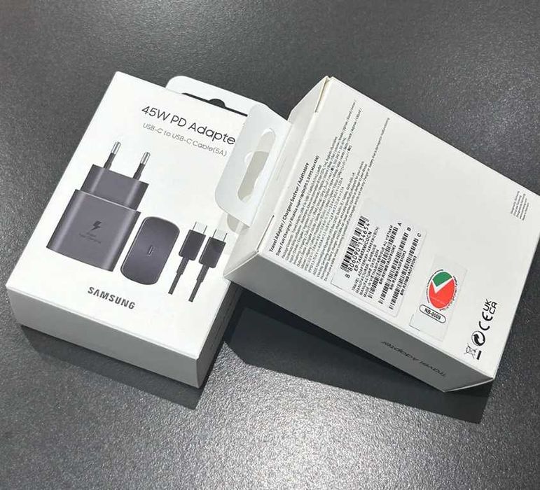 Быстрая зарядка Samsung 45W  + кабель Type-C / Швидка зарядка Samsung