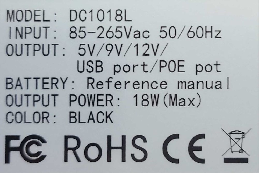 ДБЖ UPS для роутера DC 1018L 18W (без акумуляторів 18650)