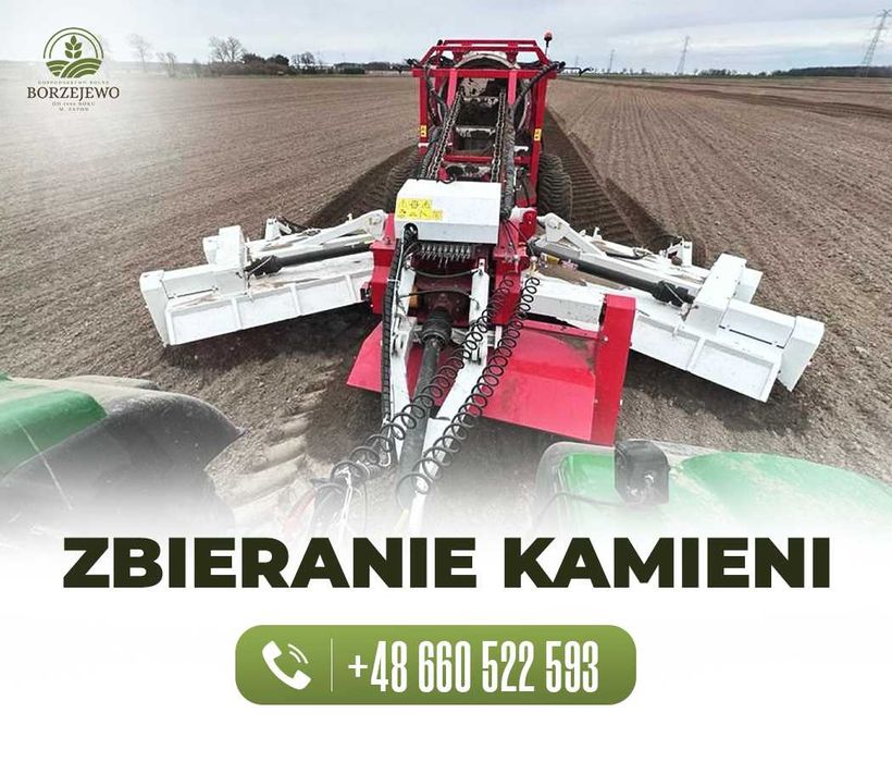 Maszynowe zbieranie kamieni , odkamienianie pól