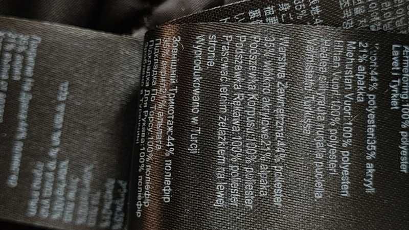 Płaszcz AllSaints eda coat – Pepitka, Alpaka, Premium