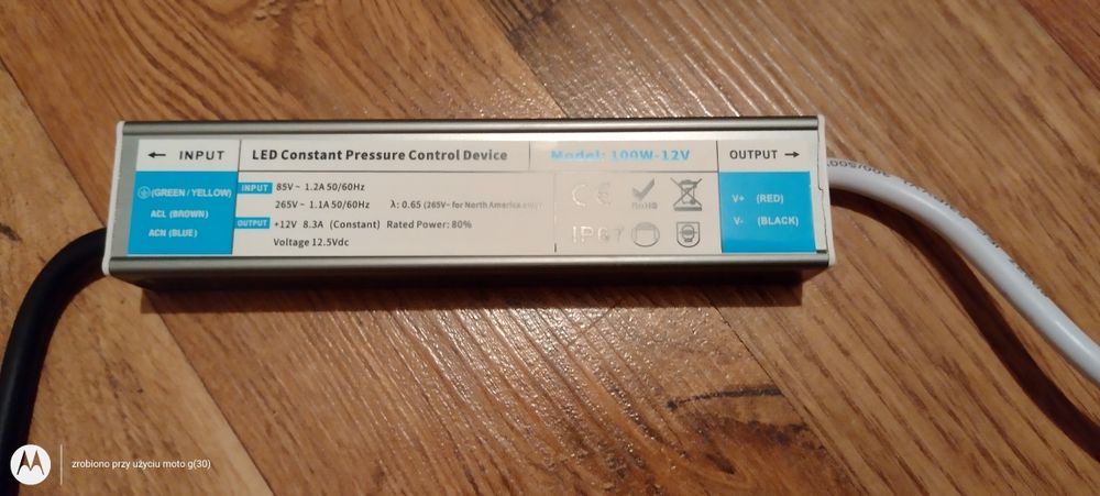 Zasilacz LED 100W 12V IP67 – Wodoodporny, NÓWKA!